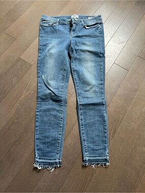 PAIGE Vintage slim-fit Jeans with Frayed Hem